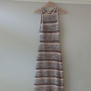 Chic Multicolor Knit Swim Coverup